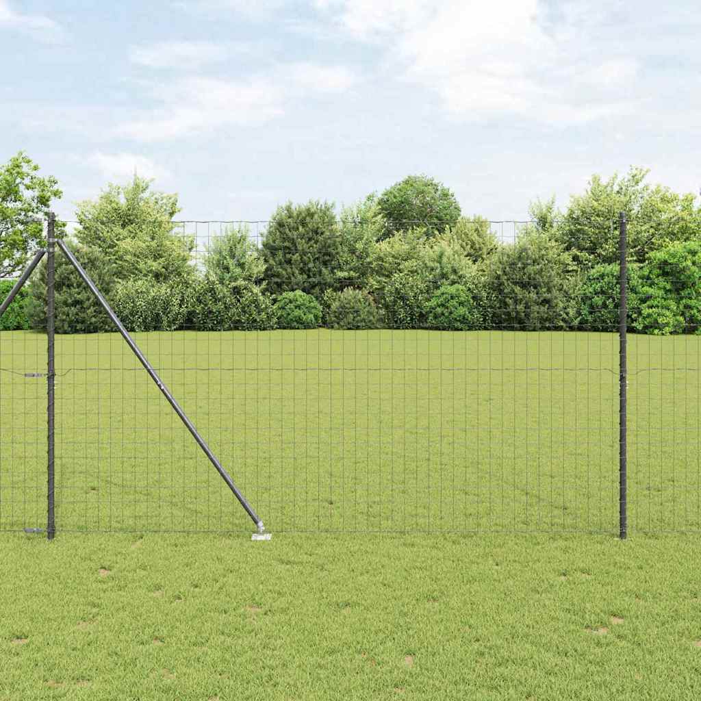 vidaXL Ogrodzenie z drutu spawanego z kolcami 10 x 1,5 m (S x W)
