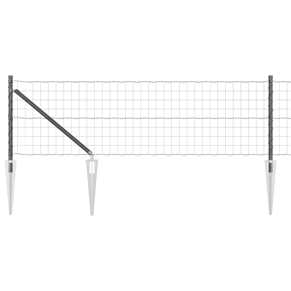 vidaXL Ogrodzenie z drutu spawanego z kolcami 50 x 0,4 m (S x W)