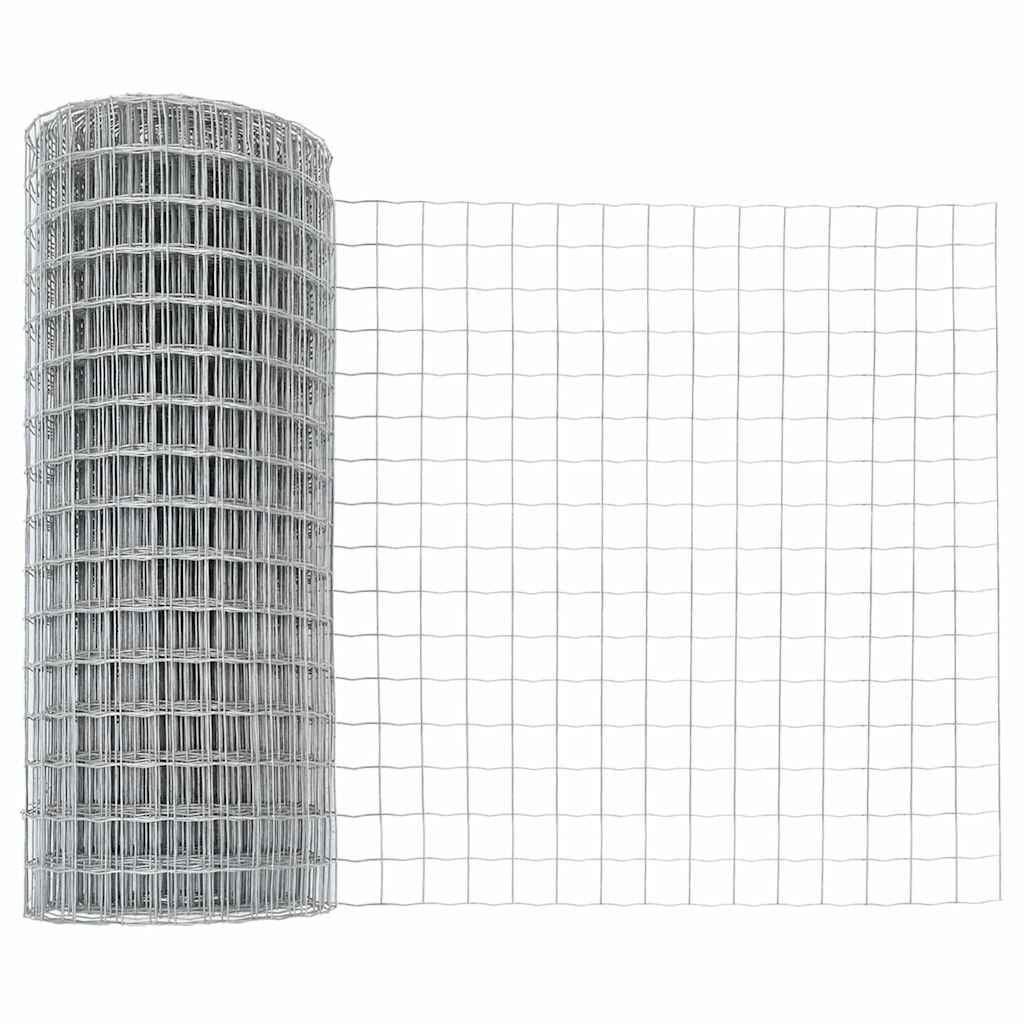 vidaXL Ogrodzenie z drutu spawanego z kolcami 10 x 0,6 m (S x W)