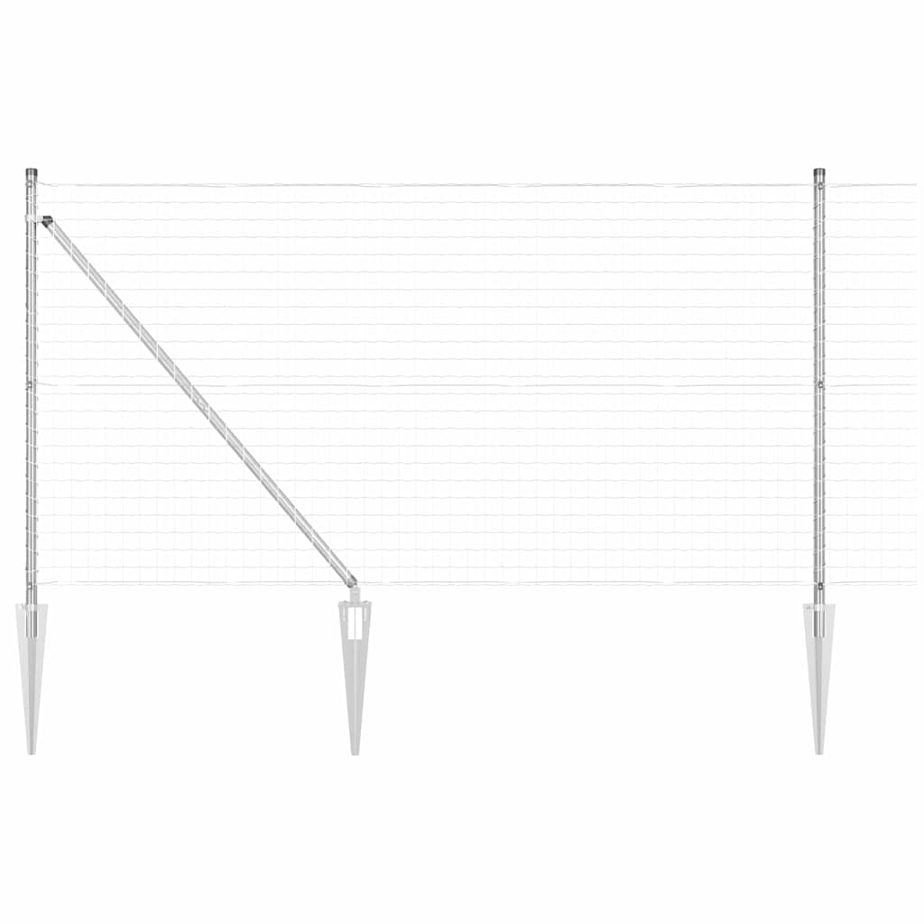 vidaXL Ogrodzenie z drutu spawanego z kolcami 10 x 1 m (S x W)