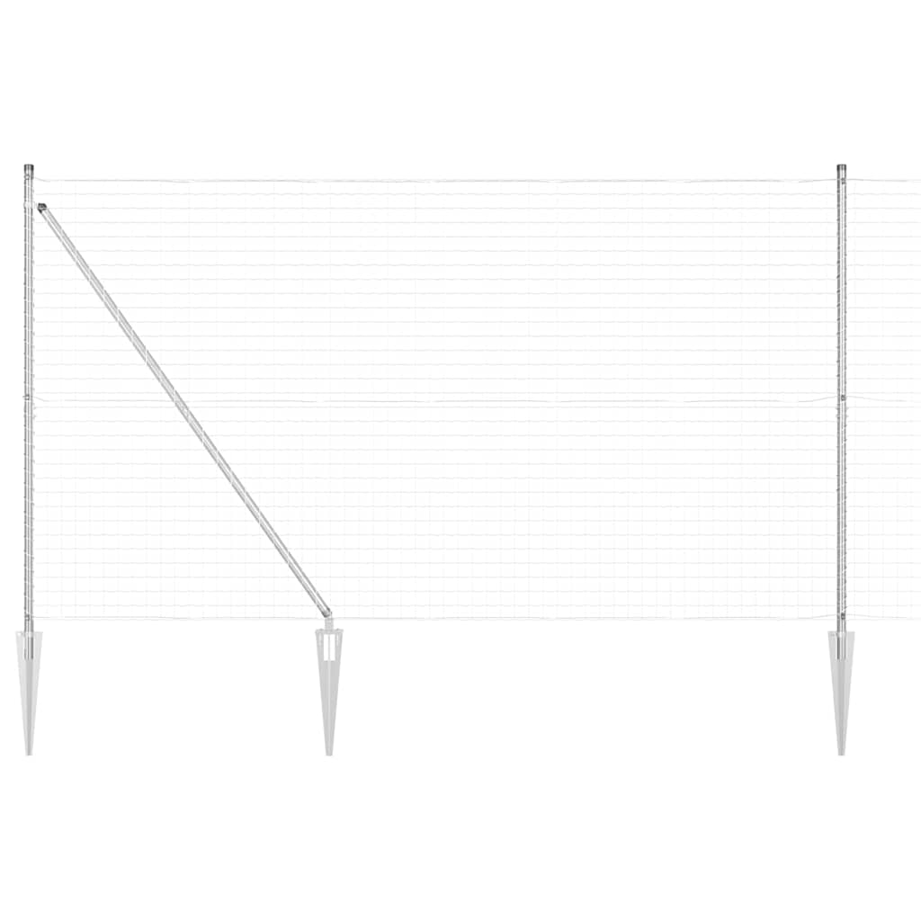 vidaXL Ogrodzenie z drutu spawanego z kolcami 10 x 1,5 m (S x W)