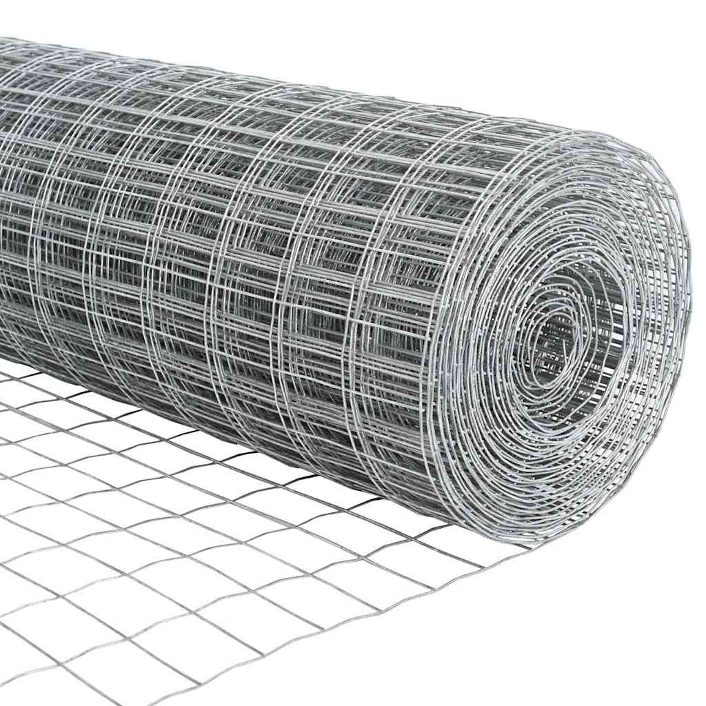 vidaXL Ogrodzenie z drutu spawanego z kolcami 10 x 1 m (S x W)