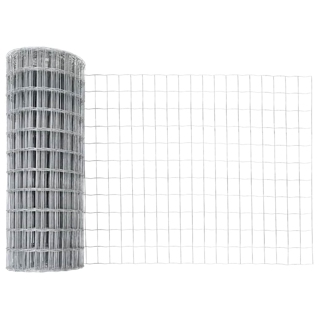 vidaXL Ogrodzenie z drutu spawanego z kolcami 10 x 1 m (S x W)