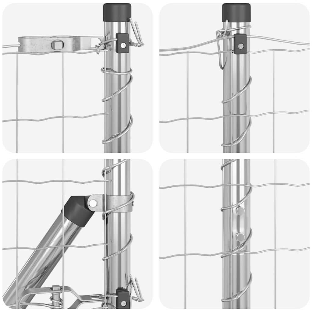 vidaXL Ogrodzenie z drutu spawanego z kolcami 10 x 1,4 m (S x W)