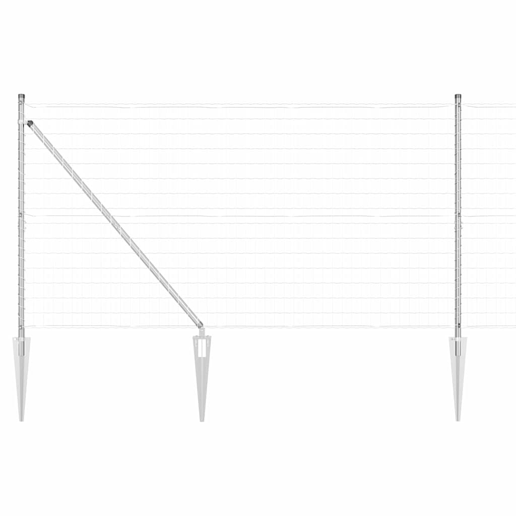 vidaXL Ogrodzenie z drutu spawanego z kolcami 10 x 1,4 m (S x W)