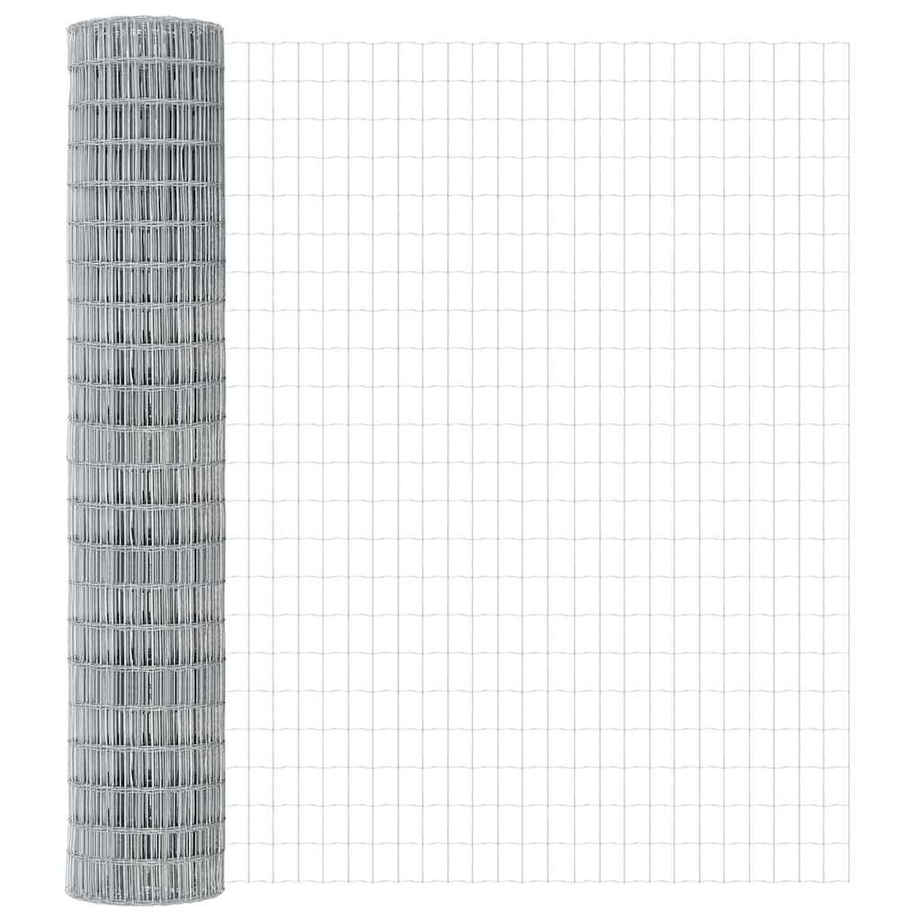 vidaXL Ogrodzenie z drutu spawanego z kolcami 10 x 1,5 m (S x W)