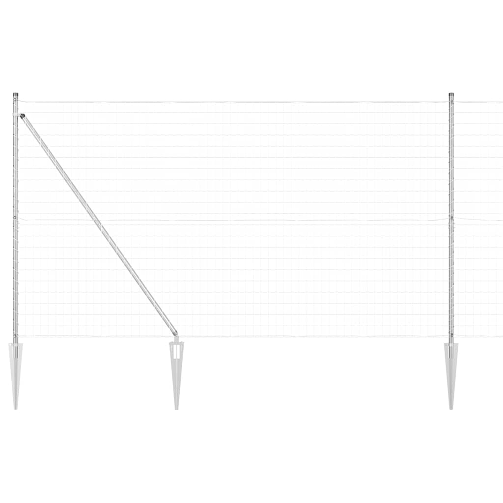 vidaXL Ogrodzenie z drutu spawanego z kolcami 10 x 1,6 m (S x W)