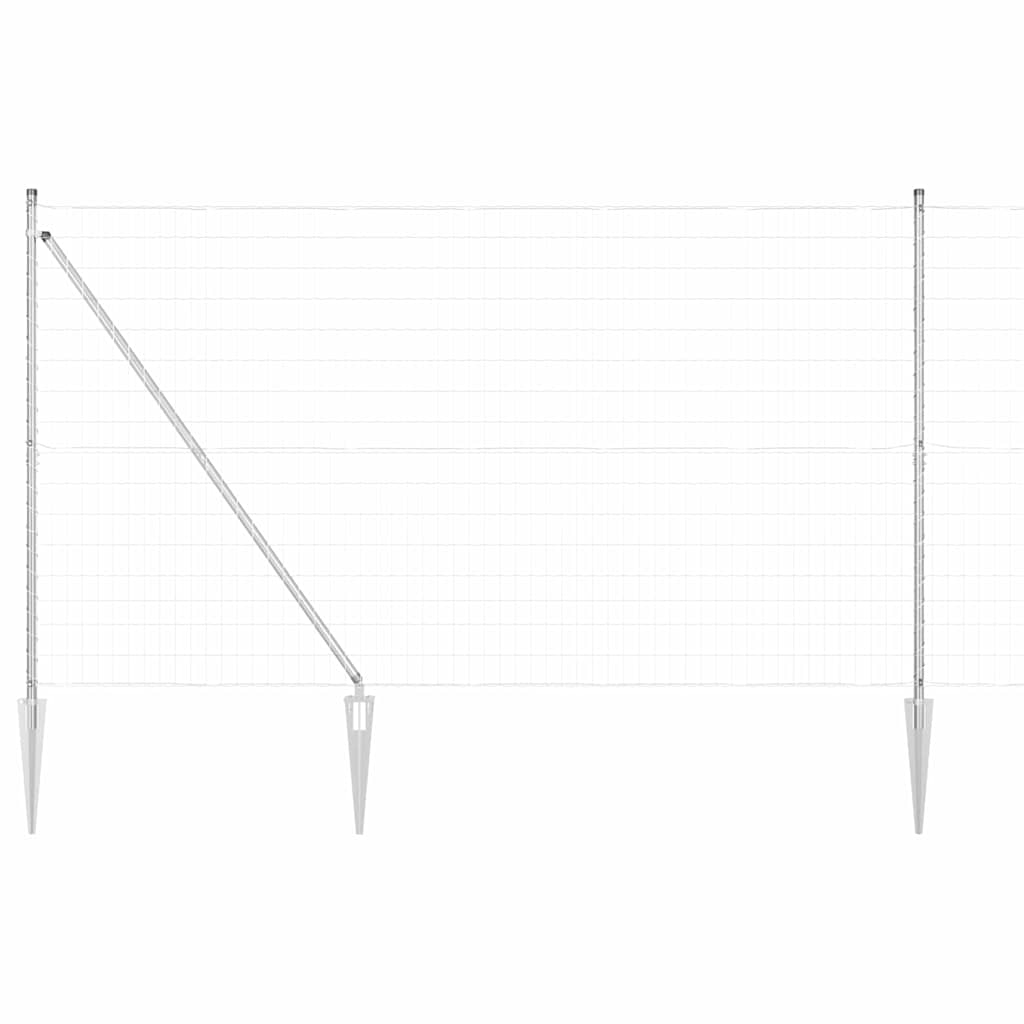 vidaXL Ogrodzenie z drutu spawanego z kolcami 10 x 1,5 m (S x W)