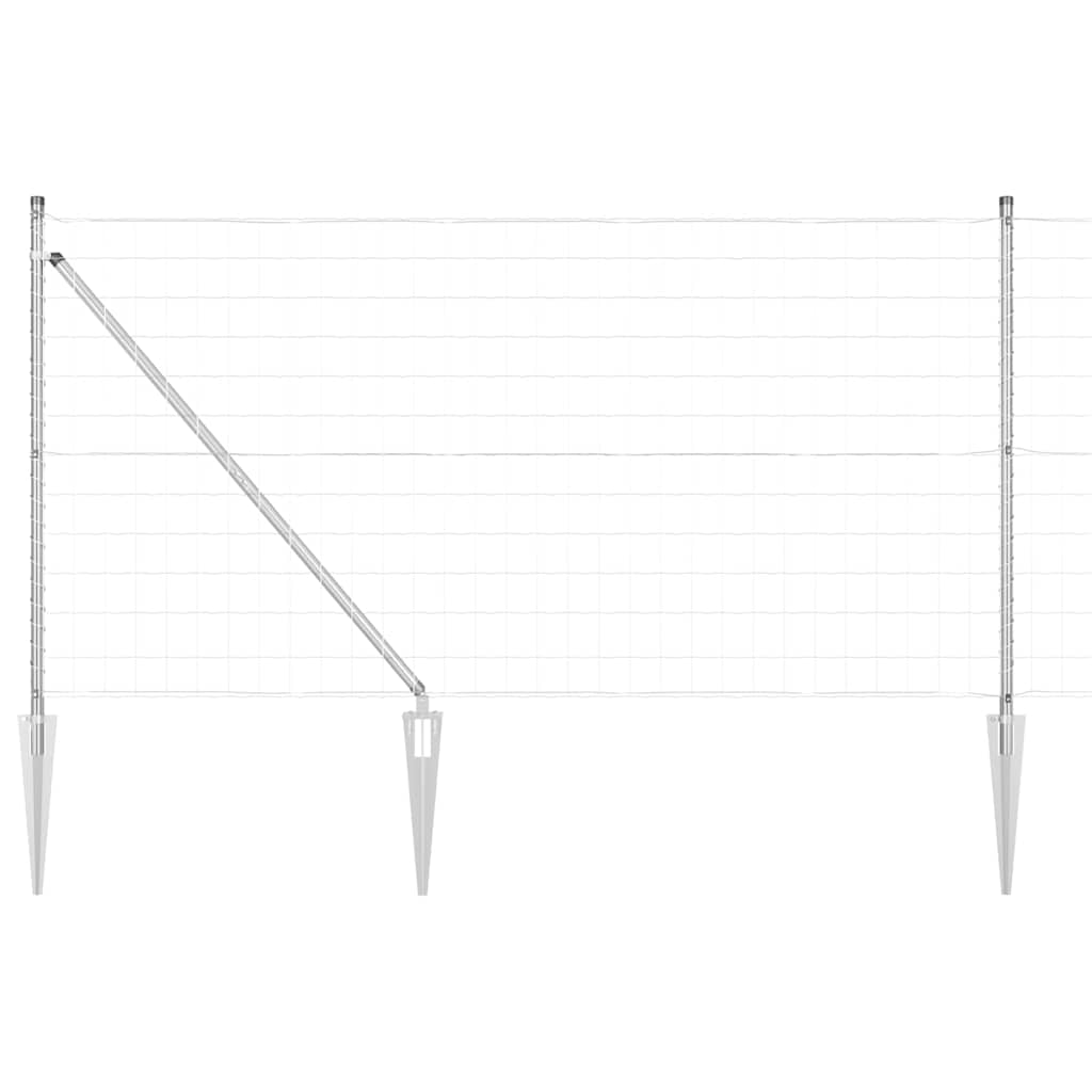vidaXL Ogrodzenie z drutu spawanego z kolcami 10 x 1 m (S x W)