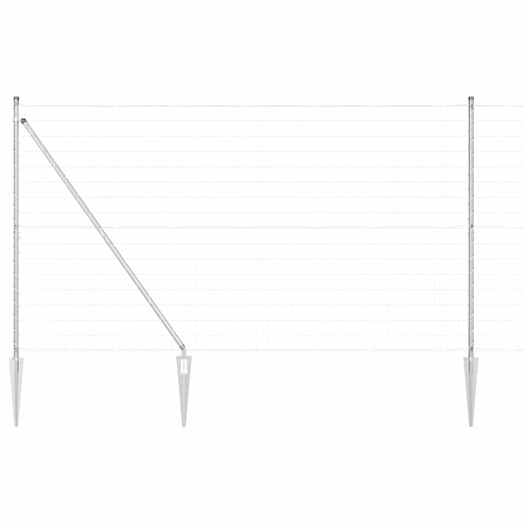 vidaXL Ogrodzenie z drutu spawanego z kolcami 10 x 1,6 m (S x W)