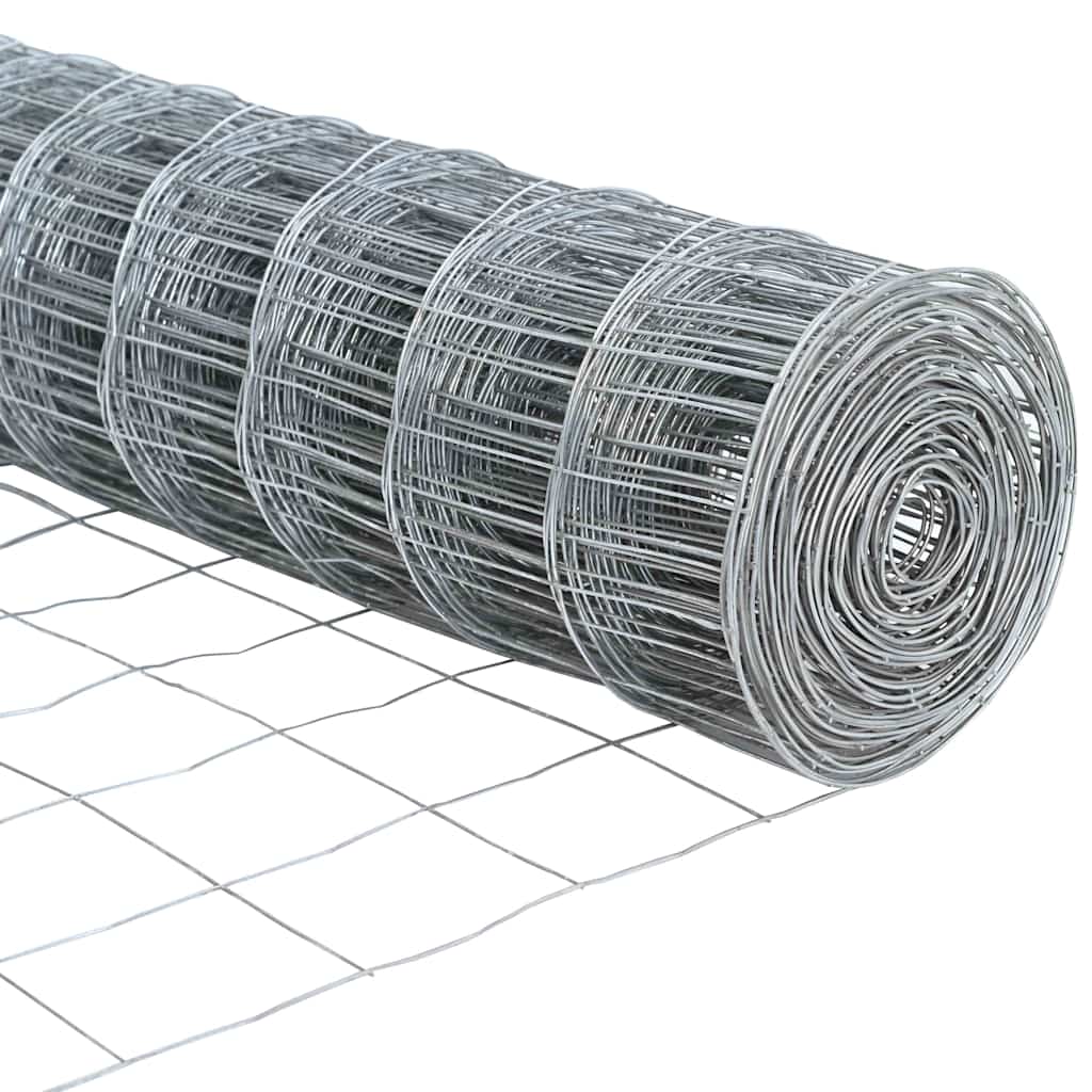 vidaXL Ogrodzenie z drutu spawanego z kolcami 10 x 1,5 m (S x W)