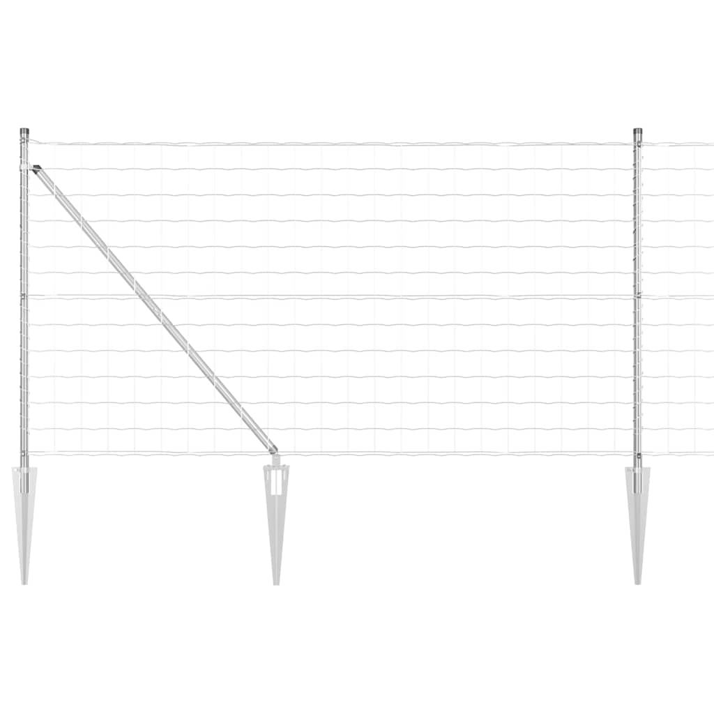 vidaXL Ogrodzenie z drutu spawanego z kolcami 25 x 1 m (S x W)