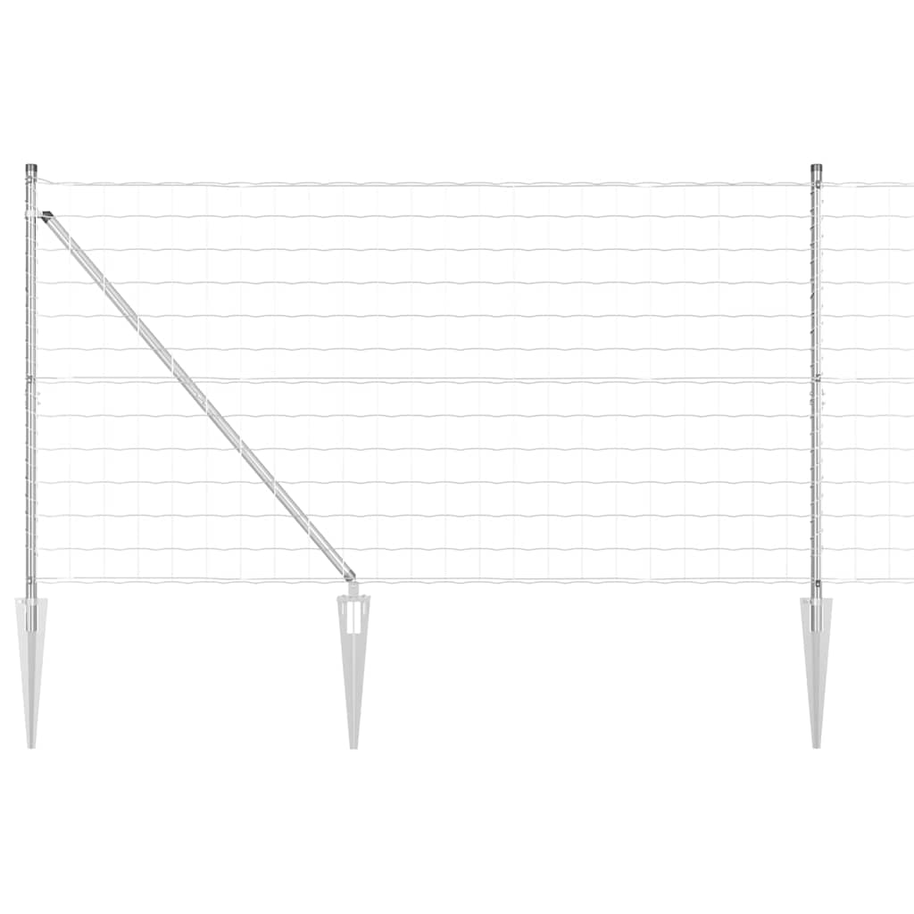 vidaXL Ogrodzenie z drutu spawanego z kolcami 25 x 1,2 m (S x W)
