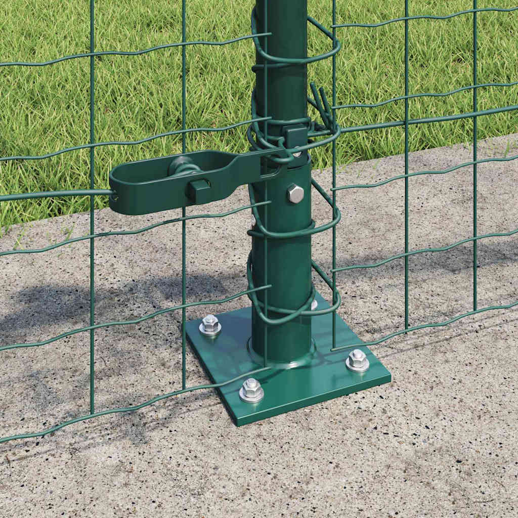 vidaXL Ogrodzenie z drutu spawanego z betonową podstawą