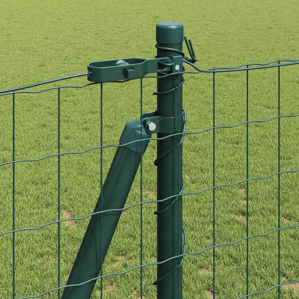 vidaXL Ogrodzenie z drutu spawanego z betonową podstawą