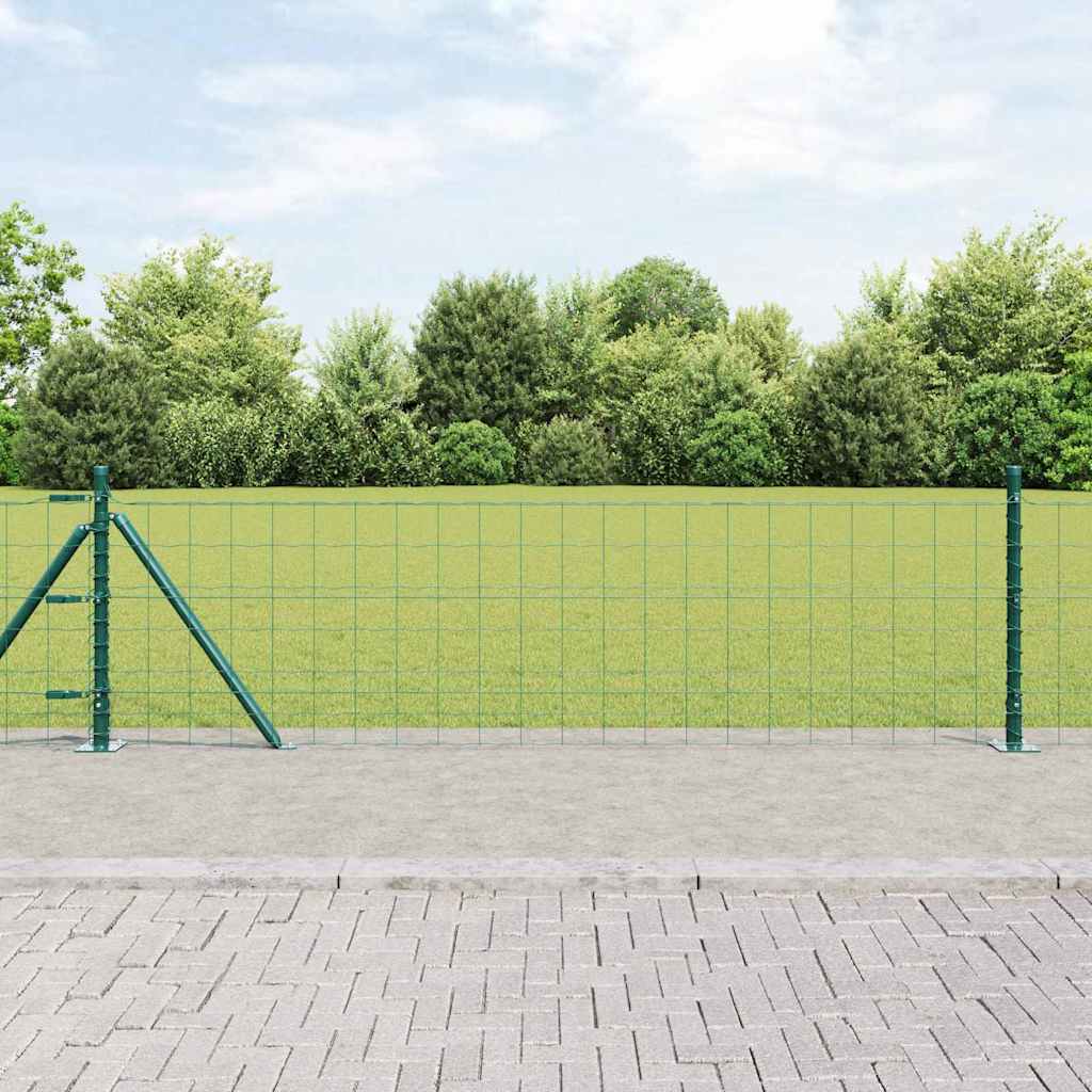 vidaXL Ogrodzenie z drutu spawanego z betonową podstawą
