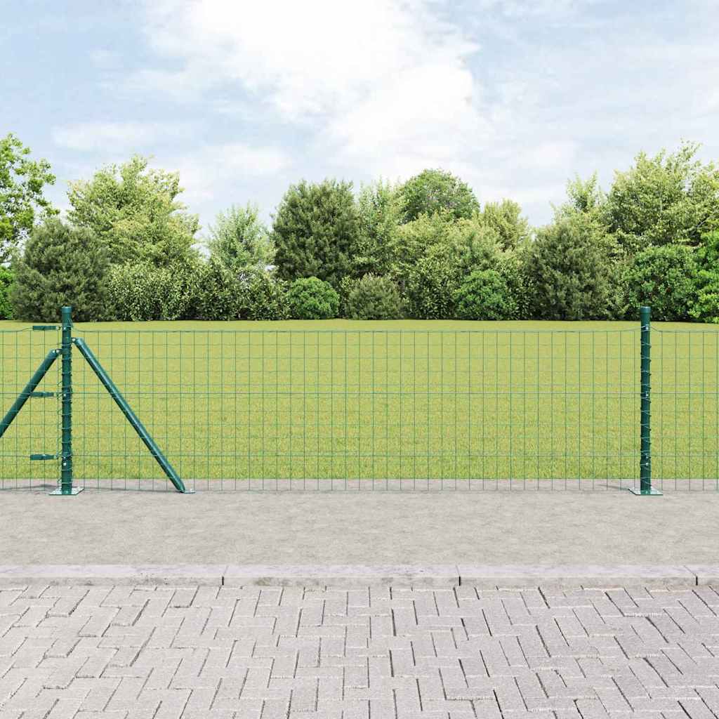 vidaXL Ogrodzenie z drutu spawanego z betonową podstawą