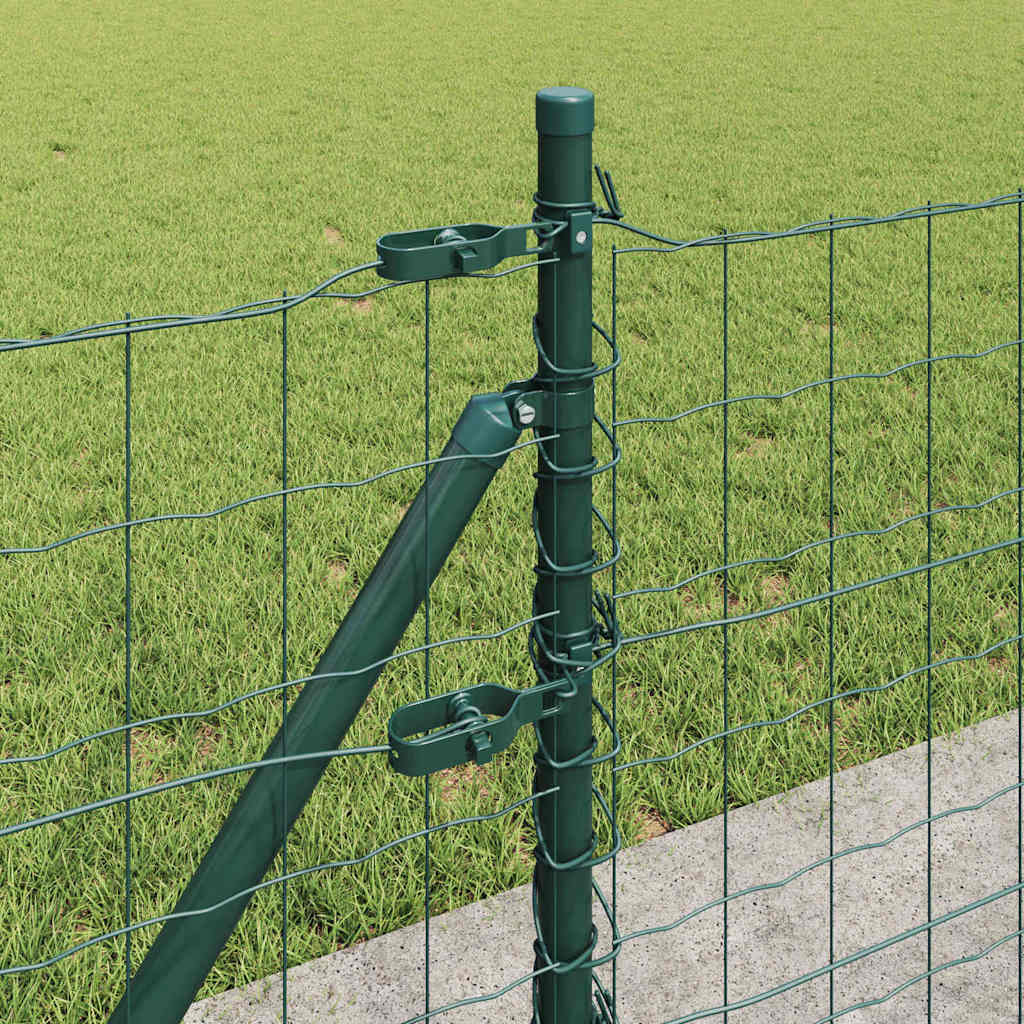 vidaXL Ogrodzenie z drutu spawanego z betonową podstawą