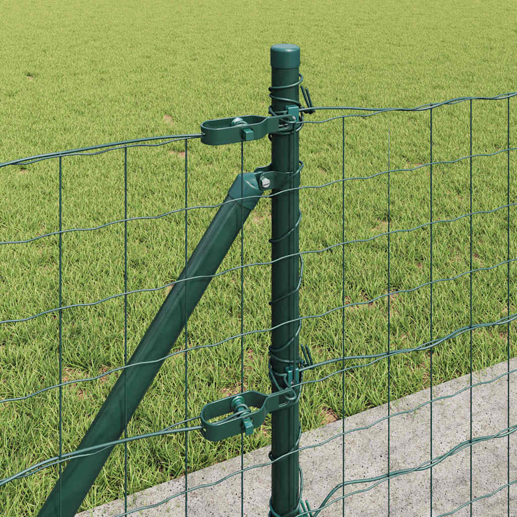 vidaXL Ogrodzenie z drutu spawanego z betonową podstawą