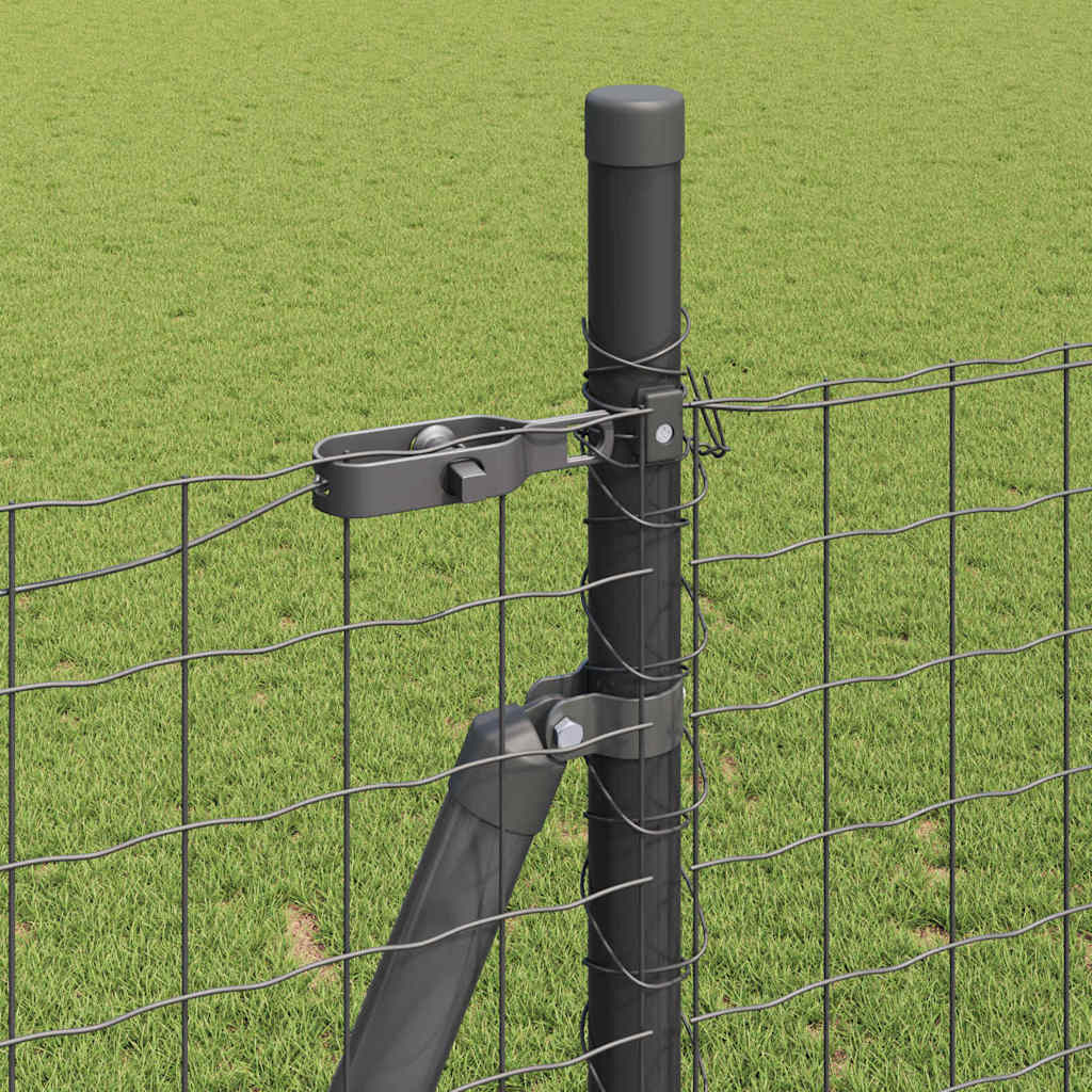 vidaXL Ogrodzenie z drutu spawanego z betonową podstawą