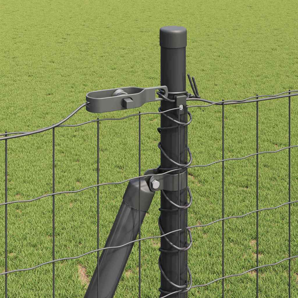 vidaXL Ogrodzenie z drutu spawanego z betonową podstawą