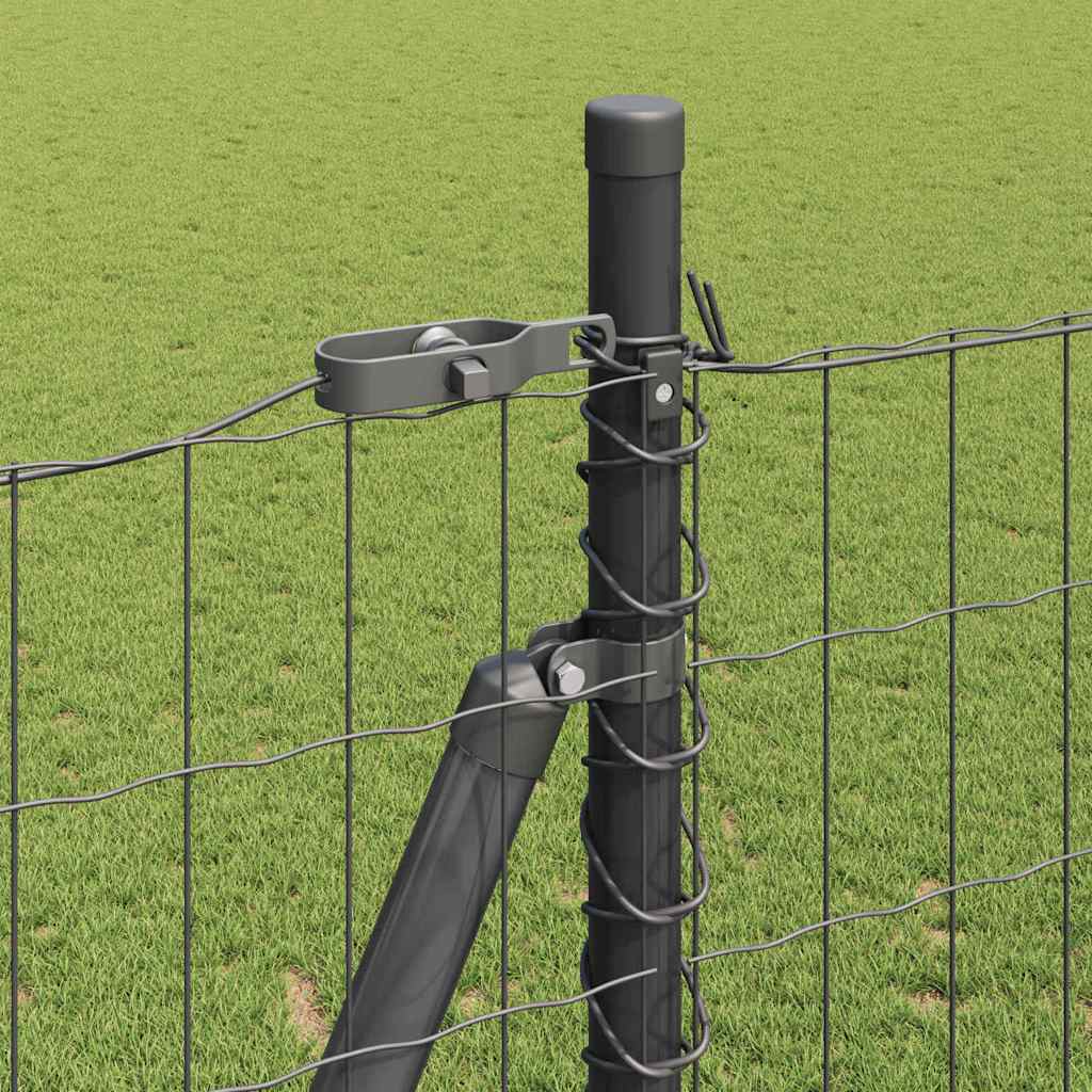 vidaXL Ogrodzenie z drutu spawanego z betonową podstawą