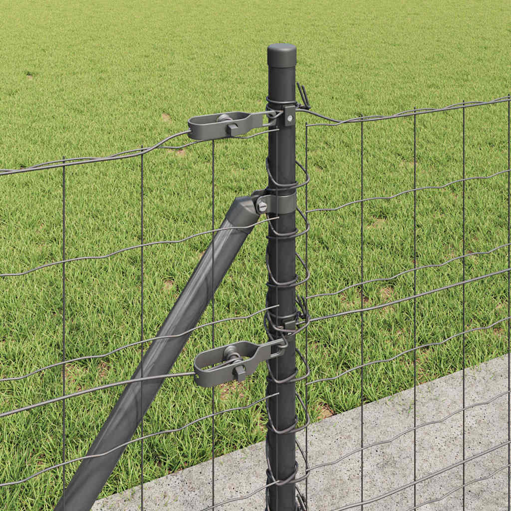 vidaXL Ogrodzenie z drutu spawanego z betonową podstawą