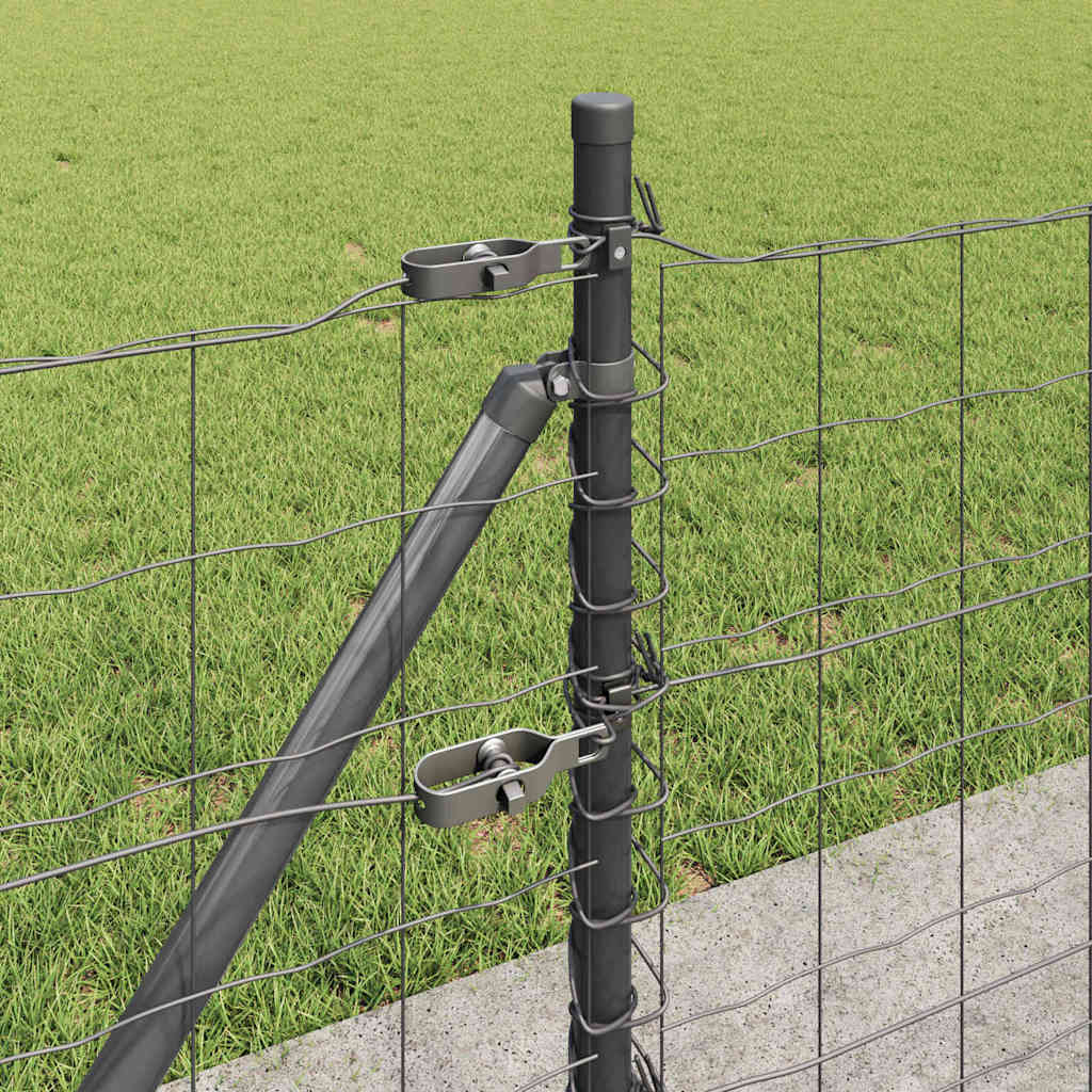 vidaXL Ogrodzenie z drutu spawanego z betonową podstawą