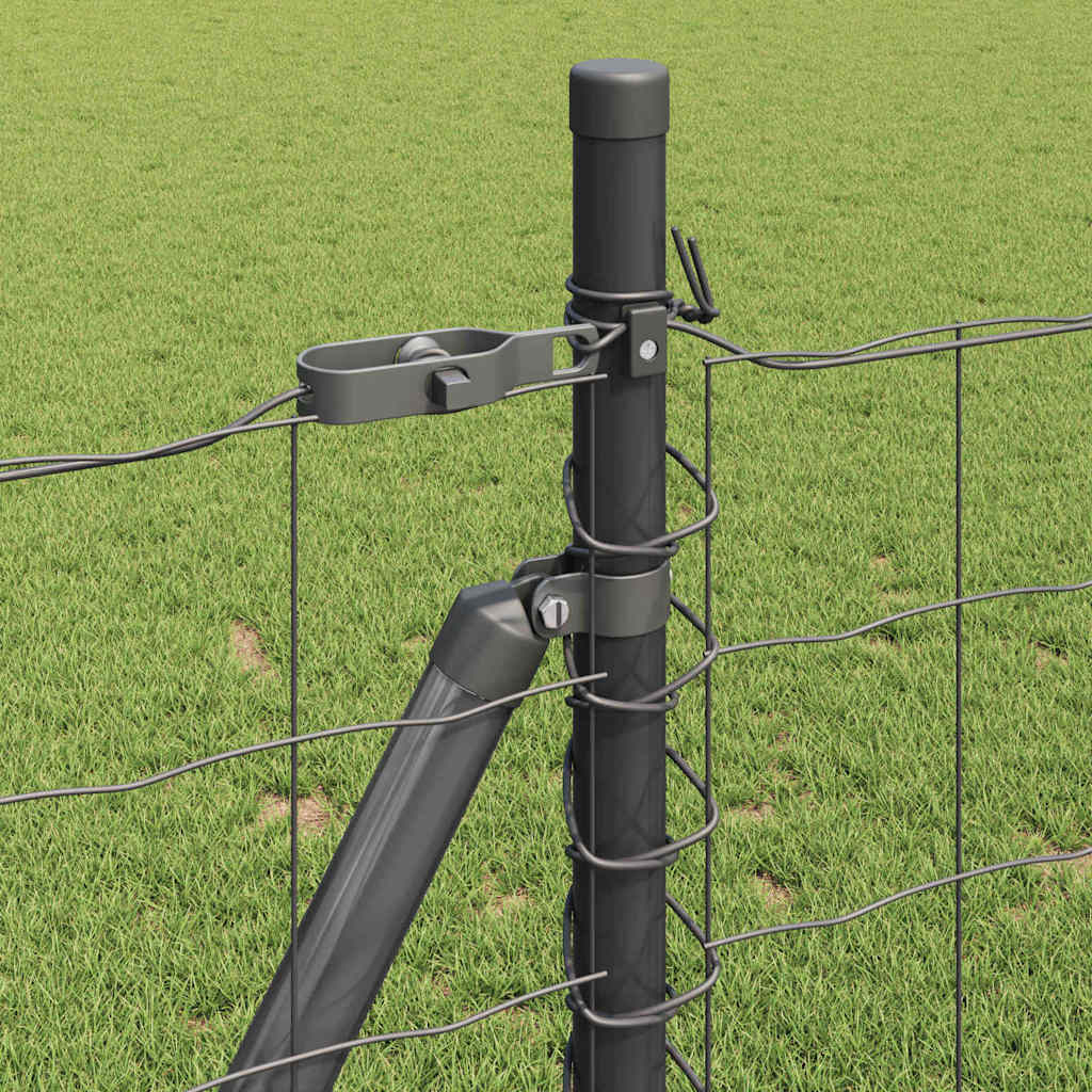 vidaXL Ogrodzenie z drutu spawanego z betonową podstawą