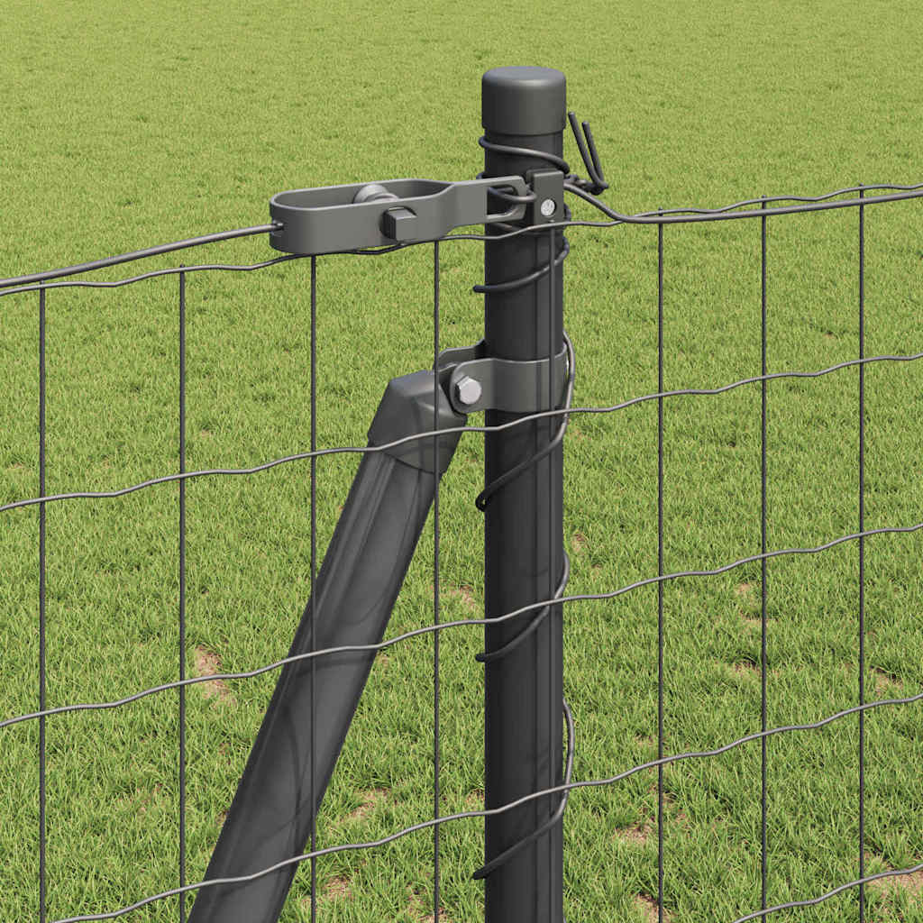 vidaXL Ogrodzenie z drutu spawanego z betonową podstawą