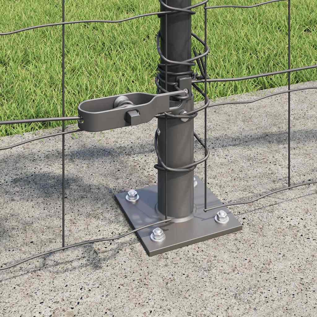 vidaXL Ogrodzenie z drutu spawanego z betonową podstawą