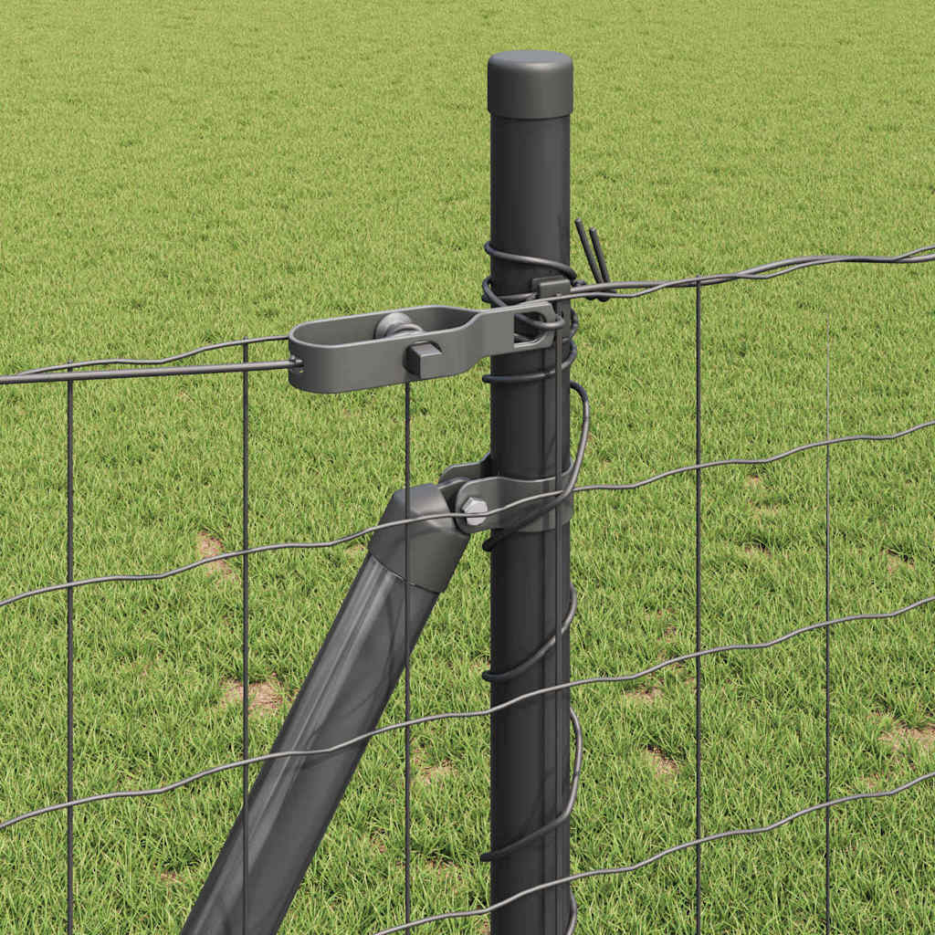 vidaXL Ogrodzenie z drutu spawanego z betonową podstawą