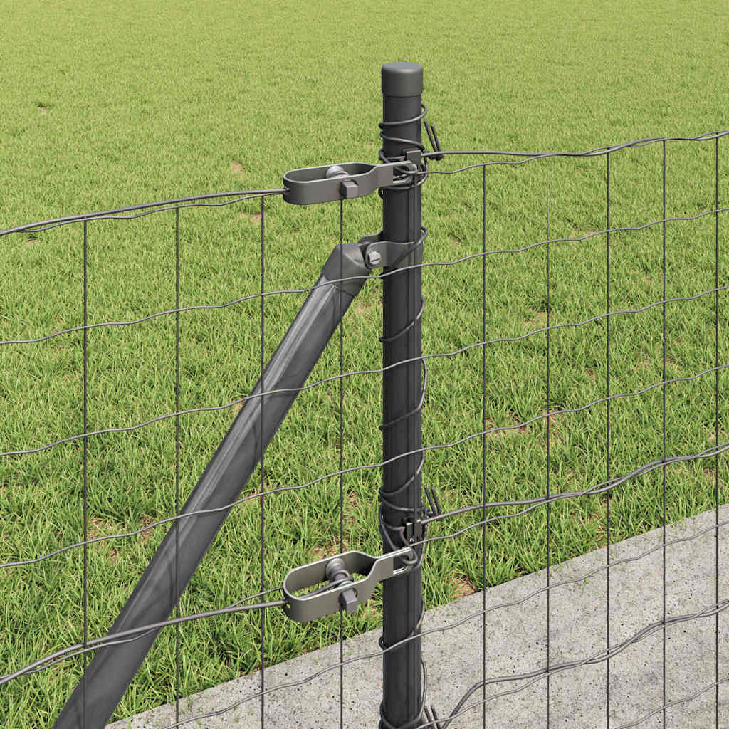 vidaXL Ogrodzenie z drutu spawanego z betonową podstawą