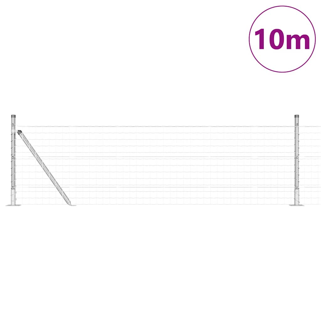 vidaXL Ogrodzenie z drutu spawanego z betonową podstawą