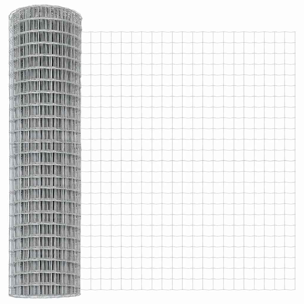 vidaXL Ogrodzenie z drutu spawanego z betonową podstawą