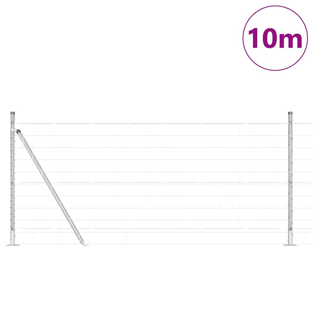 vidaXL Ogrodzenie z drutu spawanego z betonową podstawą