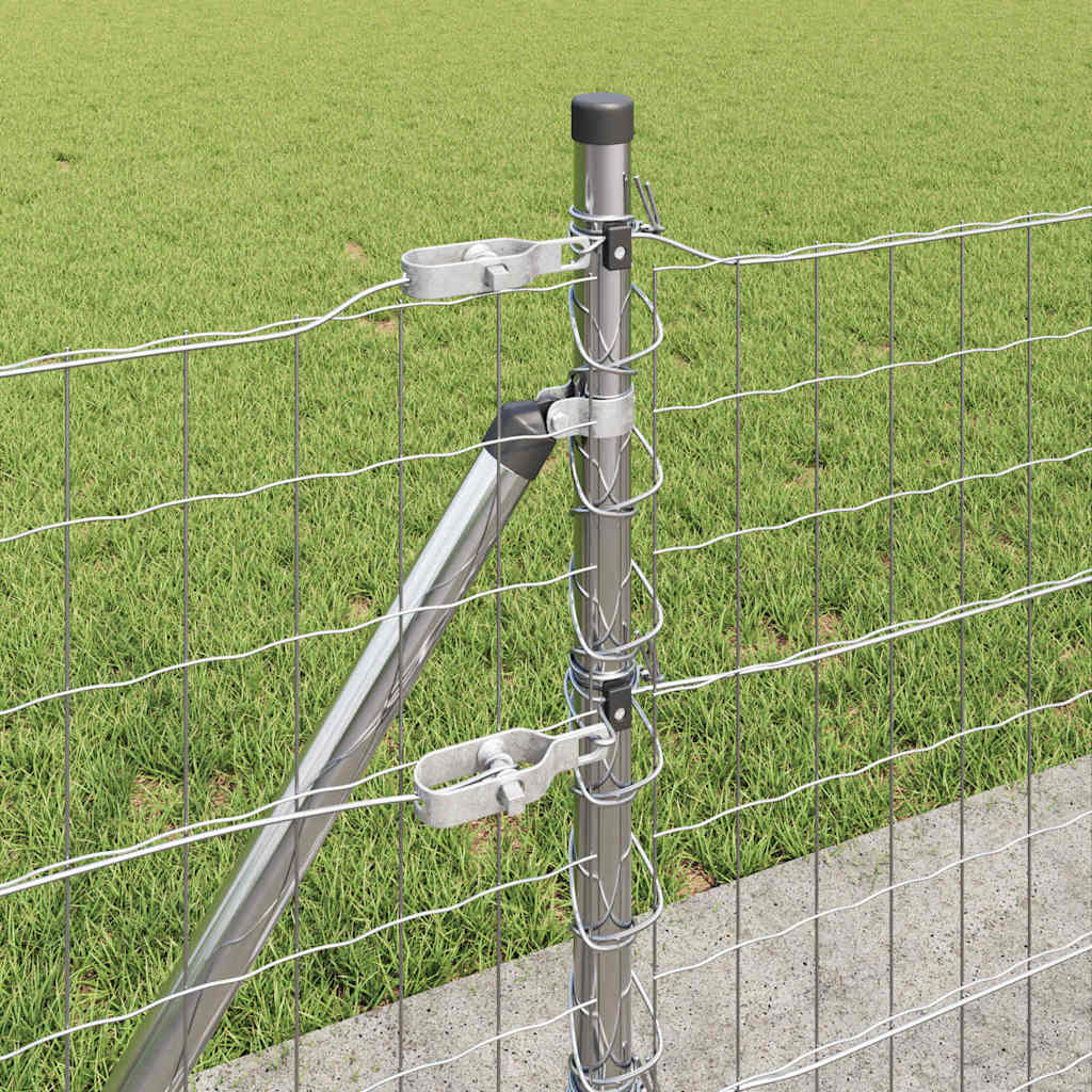 vidaXL Ogrodzenie z drutu spawanego z betonową podstawą