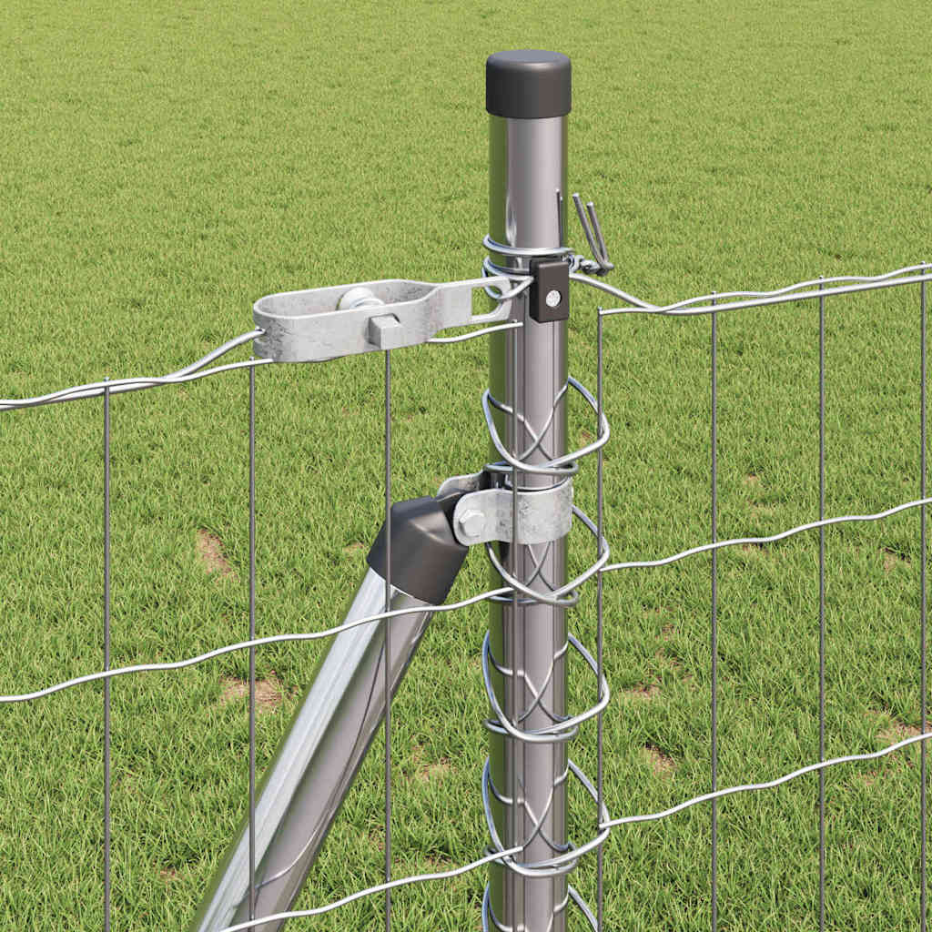 vidaXL Ogrodzenie z drutu spawanego z betonową podstawą