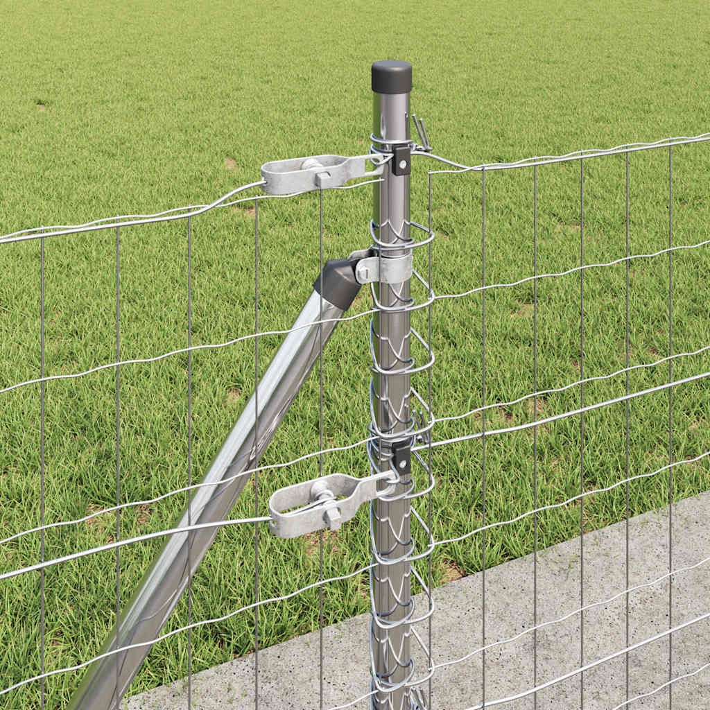 vidaXL Ogrodzenie z drutu spawanego z betonową podstawą