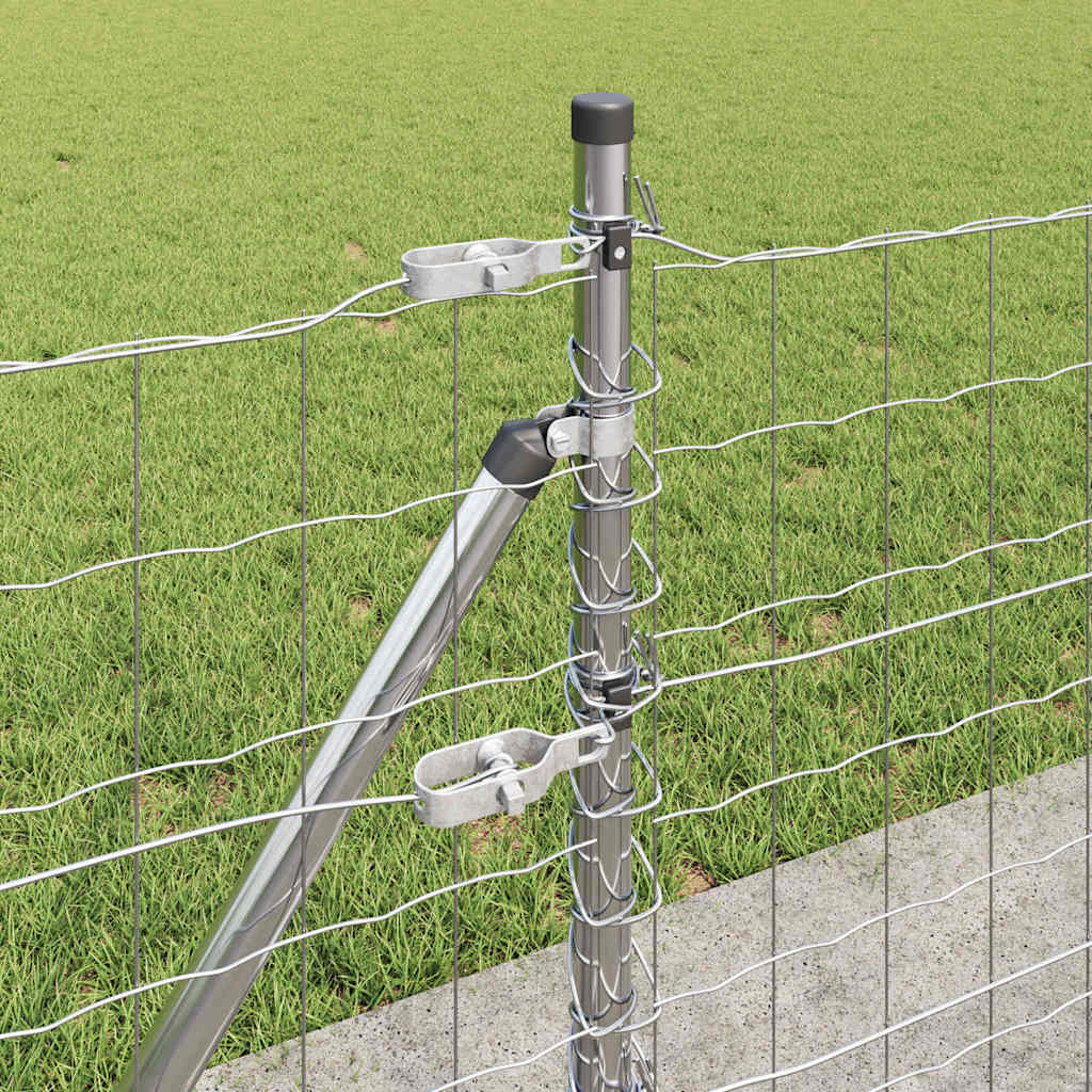 vidaXL Ogrodzenie z drutu spawanego z betonową podstawą