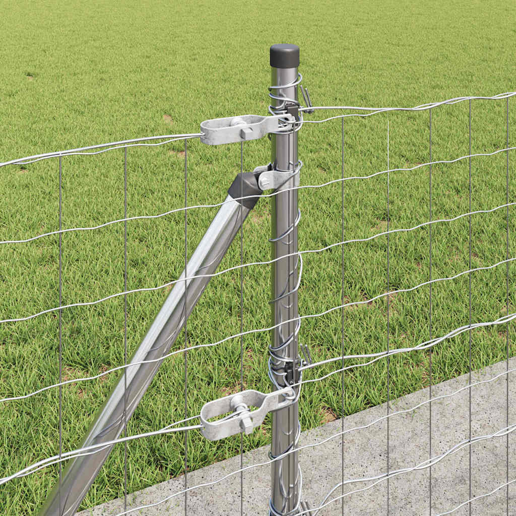 vidaXL Ogrodzenie z drutu spawanego z betonową podstawą