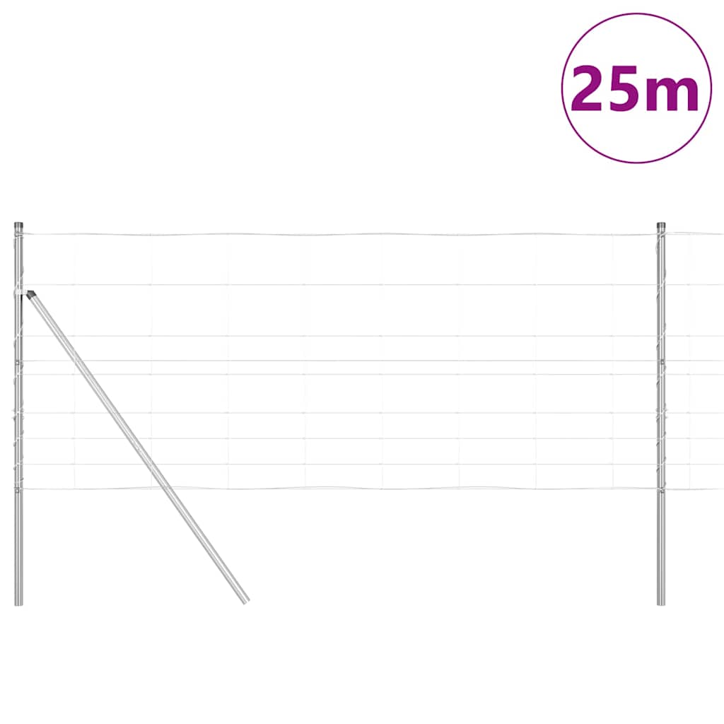 vidaXL Ogrodzenie spawane do mocowania w gruncie 25 x 1 m (S x W)
