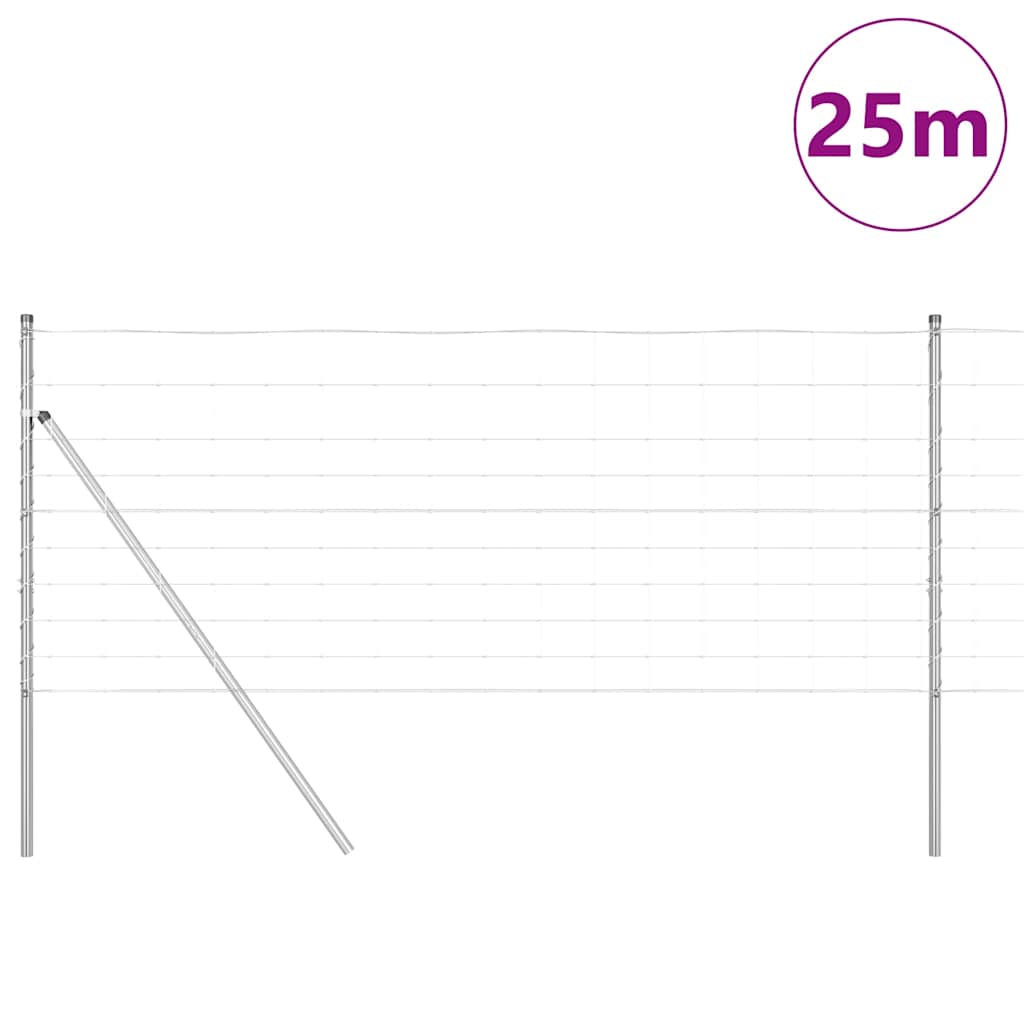 vidaXL Ogrodzenie spawane do mocowania w gruncie 25 x 1 m (S x W)