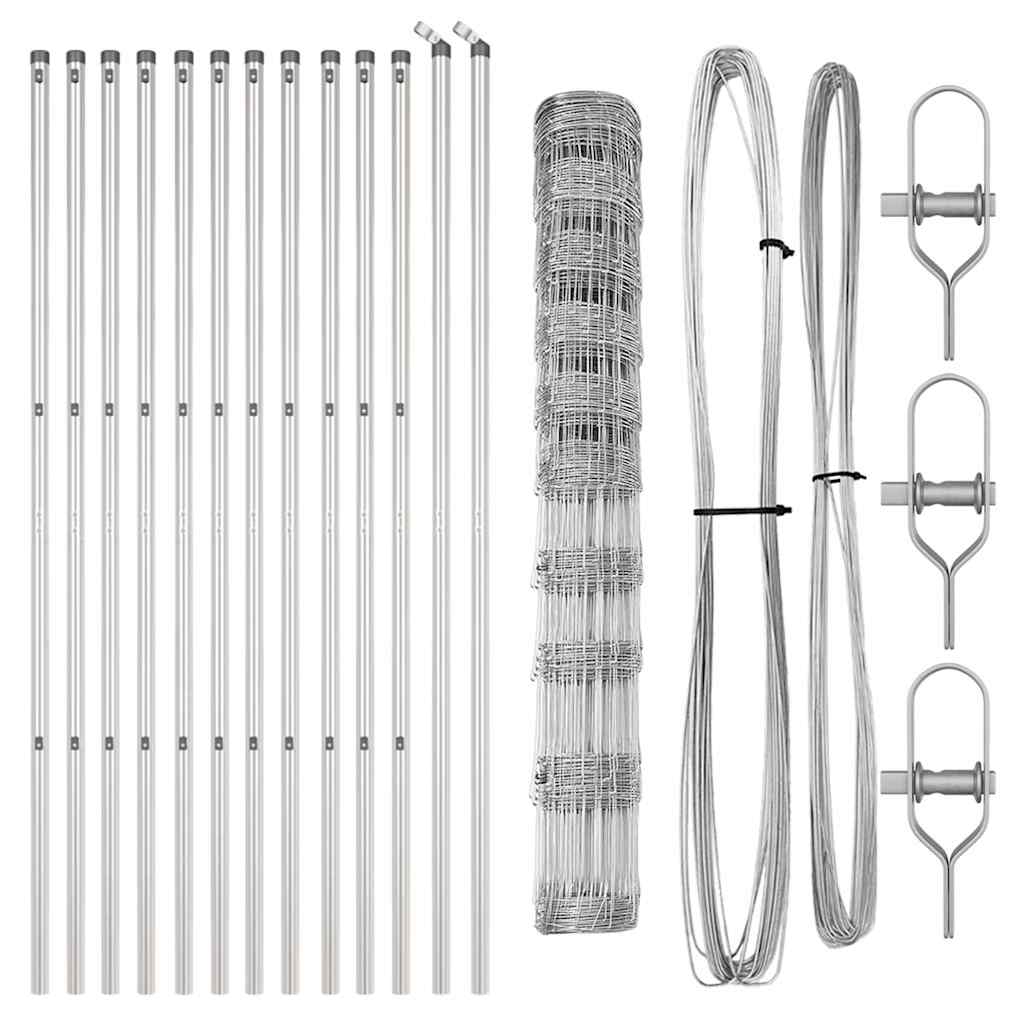 vidaXL Ogrodzenie spawane do mocowania w gruncie 25 x 1,2 m (S x W)