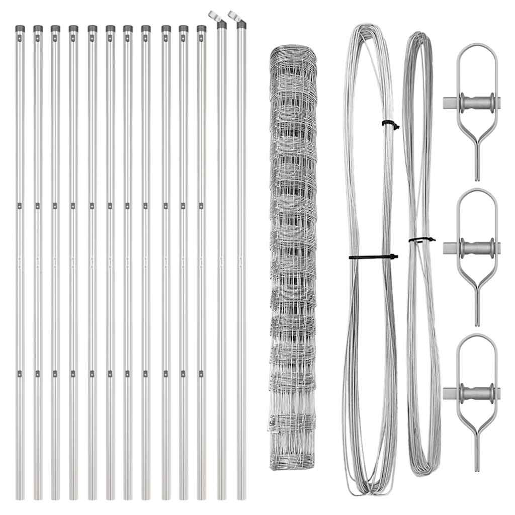 vidaXL Ogrodzenie spawane do mocowania w gruncie 25 x 1,4 m (S x W)