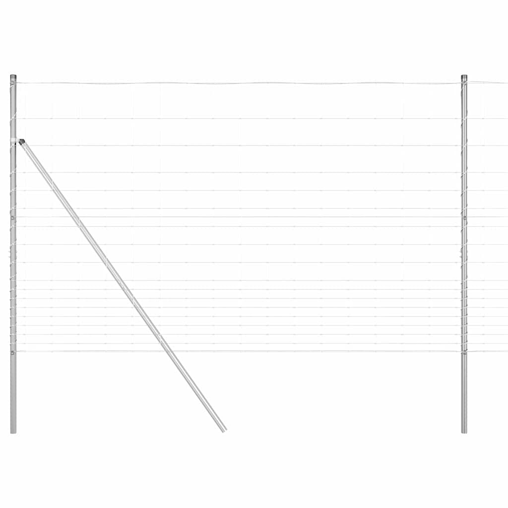 vidaXL Ogrodzenie spawane do mocowania w gruncie 25 x 1,5 m (S x W)