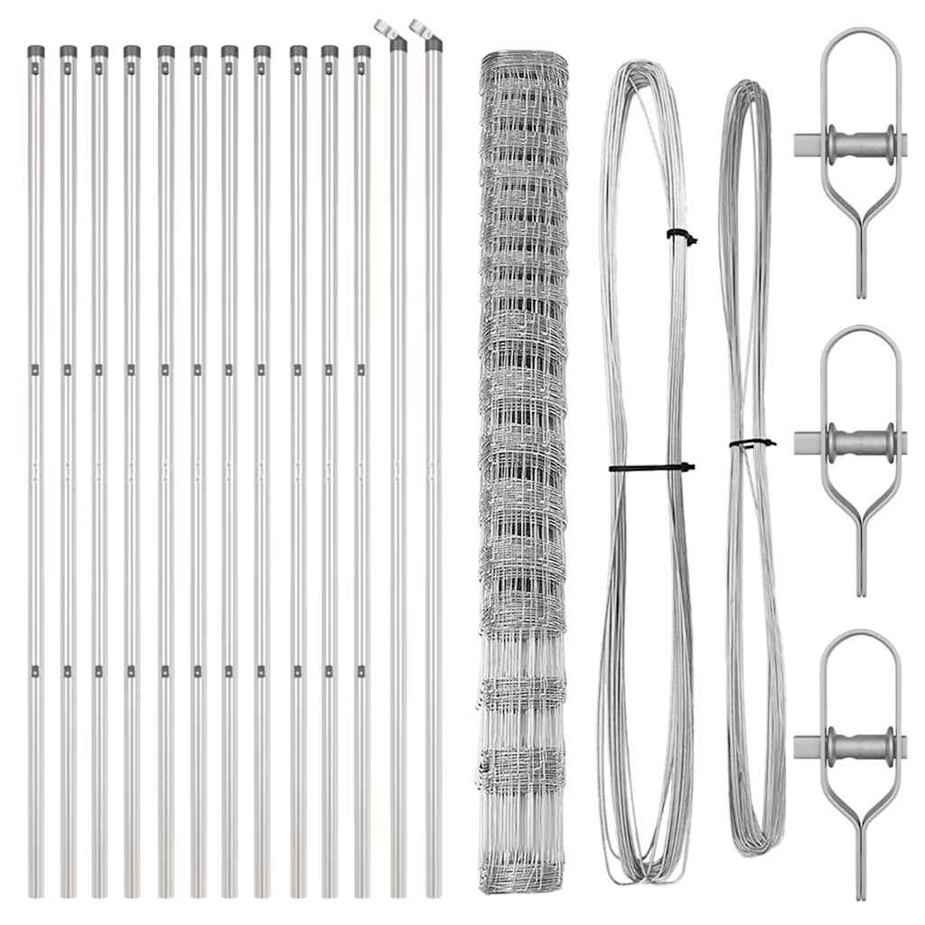 vidaXL Ogrodzenie spawane do mocowania w gruncie 25 x 1,5 m (S x W)