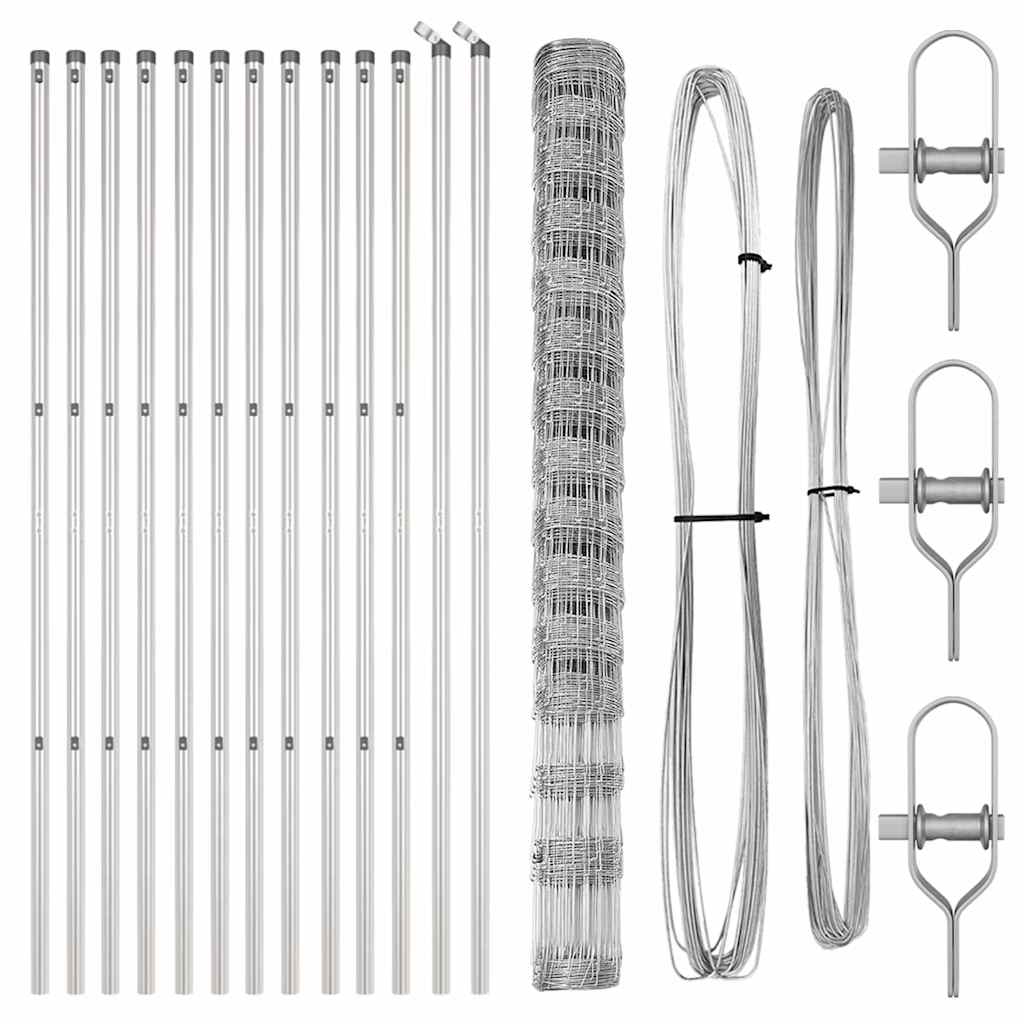 vidaXL Ogrodzenie spawane do mocowania w gruncie 25 x 1,6 m (S x W)