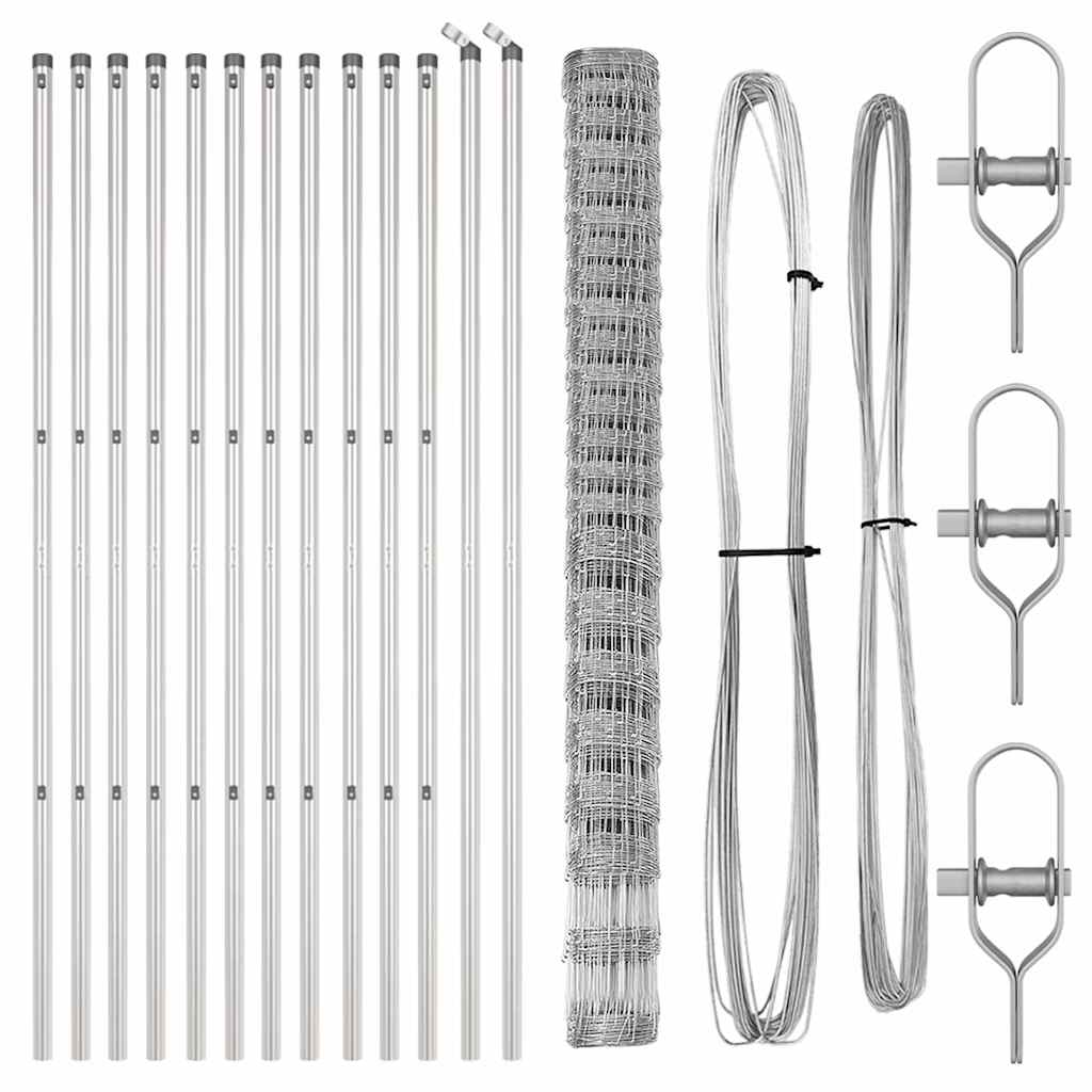 vidaXL Ogrodzenie spawane do mocowania w gruncie 25 x 1,6 m (S x W)