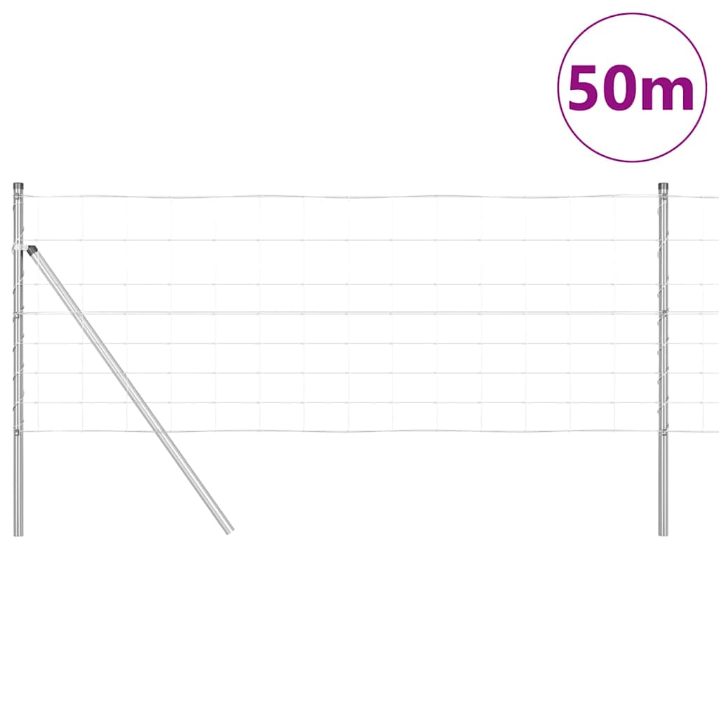 vidaXL Ogrodzenie spawane do mocowania w gruncie 50 x 0,8 m (S x W)